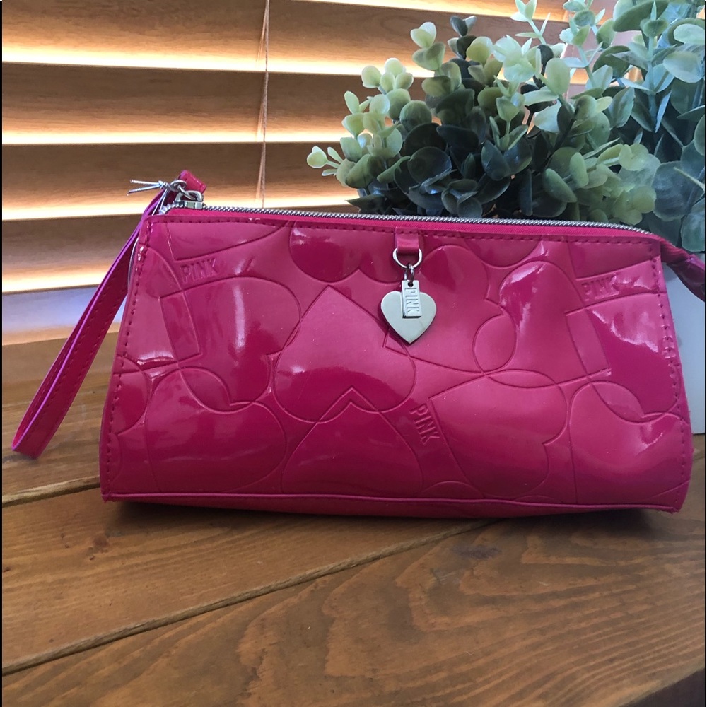 Vs pink vintage wristlet pouch